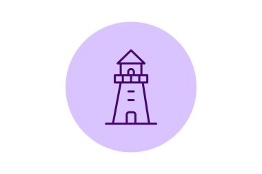 Watchtower Binası, vektör, piksel mükemmel, illüstratör dosyası