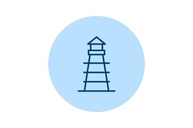 Deniz feneri binası, vektör, piksel mükemmel, illüstratör dosyası