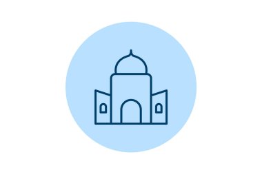 Sinagog Binası, vektör, piksel mükemmel, illüstratör dosyası