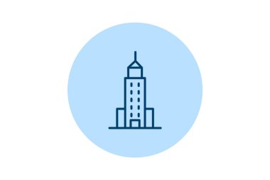 Gökdelen Binası, vektör, piksel mükemmel, illüstratör dosyası