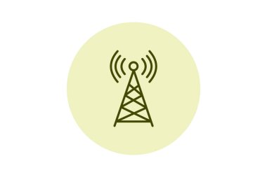 Yayın kulesi, vektör, piksel mükemmel, illüstratör dosyası