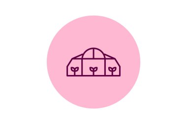 Botanik Bahçesi Serası, vektör, piksel mükemmel, illüstratör dosyası