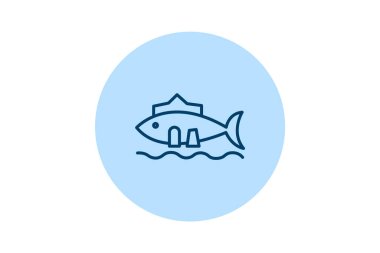 Akvaryum Binası, vektör, piksel mükemmel, illüstratör dosyası