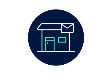 Postane, vektör, piksel mükemmel, illüstratör dosyası