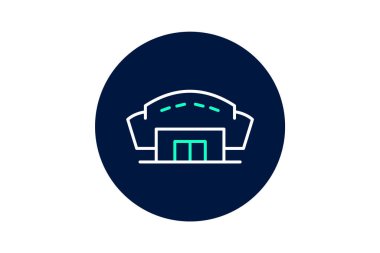 Kongre Merkezi, vektör, piksel mükemmel, illüstratör dosyası