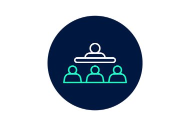 Konferans Merkezi, vektör, piksel mükemmel, illüstratör dosyası