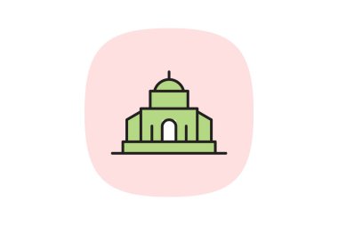 Anıtmezar Binası, vektör, piksel mükemmel, illüstratör dosyası