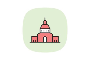 Yer imi Bina, vektör, piksel mükemmel, illüstratör dosyası