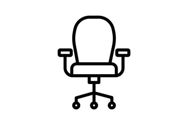 Yönetici Sandalyesi, vektör, piksel mükemmel, illüstratör dosyası