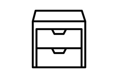 Ofis Çekmecesi, vektör, piksel mükemmel, illüstratör dosyası