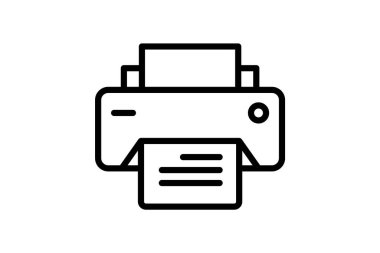 Yazıcı, vektör, piksel mükemmel, illüstratör dosyası