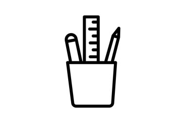 Kırtasiye Holder, vektör, piksel mükemmel, illüstratör dosyası