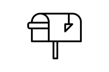 Posta kutusu kabinesi, vektör, piksel mükemmel, illüstratör dosyası