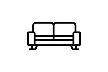 Ofis Resepsiyon Koltuğu, vektör, piksel mükemmel, illüstratör dosyası