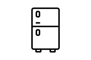 Ofis Buzdolabı, vektör, piksel mükemmel, illüstratör dosyası