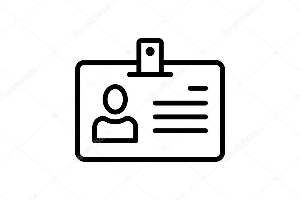 Office Id Card, vector, pixel perfect, illustrator file