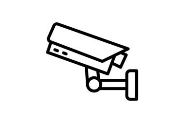 Ofis Güvenlik Kamerası, vektör, piksel mükemmel, illüstratör dosyası