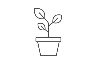 Ofis Bitkisi, vektör, piksel mükemmel, illüstratör dosyası