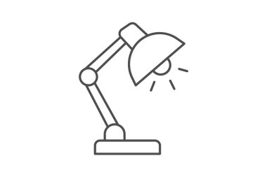 Masa lambası, vektör, piksel mükemmel, çizer dosyası