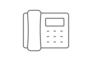 Ofis telefonu, vektör, piksel mükemmel, illüstratör dosyası