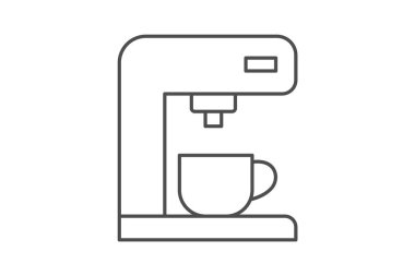 Kahve makinesi, vektör, piksel mükemmel, illüstratör dosyası