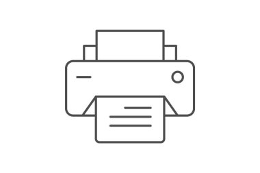 Yazıcı, vektör, piksel mükemmel, illüstratör dosyası