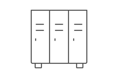 Ofis Dolabı, vektör, piksel mükemmel, illüstratör dosyası