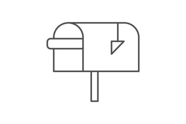 Posta kutusu kabinesi, vektör, piksel mükemmel, illüstratör dosyası