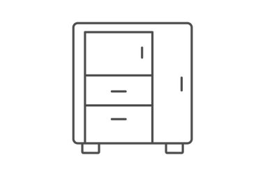 Mutfak Kabinesi, vektör, piksel mükemmel, illüstratör dosyası