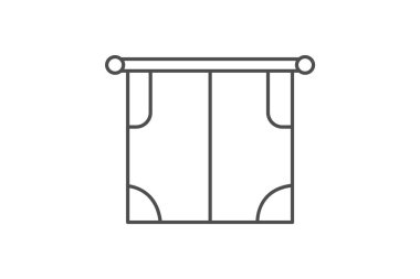 Roller Curtains, vektör, piksel mükemmel, illüstratör dosyası