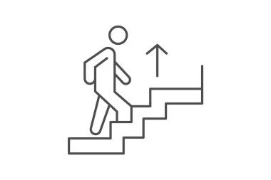 Ofis Merdiveni, vektör, piksel mükemmel, çizer dosyası