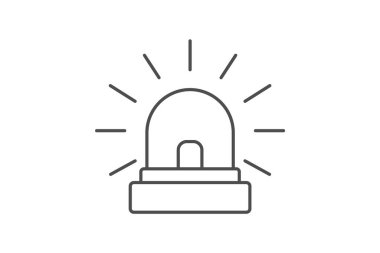 Ofis Acil Durum Işığı, vektör, piksel mükemmel, illüstratör dosyası