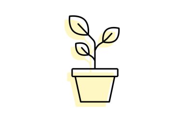 Ofis Bitkisi, vektör, piksel mükemmel, illüstratör dosyası