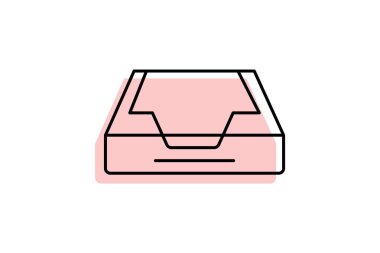 Kağıt tepsi, vektör, piksel mükemmel, illüstratör dosyası