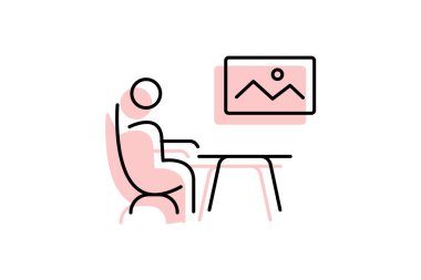 Ofis Duvarı Sanatı, vektör, piksel mükemmel, illüstratör dosyası