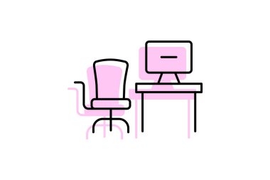 Ofis Kapsülü, vektör, piksel mükemmel, illüstratör dosyası