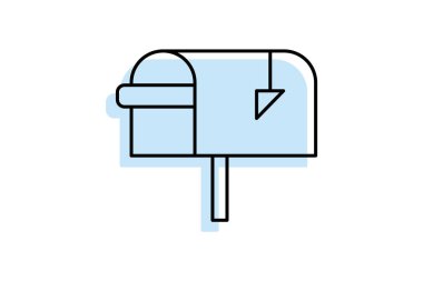 Posta kutusu kabinesi, vektör, piksel mükemmel, illüstratör dosyası