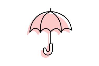 Şemsiye Duruşu, vektör, piksel mükemmel, illüstratör dosyası