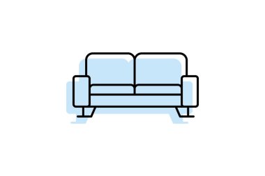 Ofis Resepsiyon Koltuğu, vektör, piksel mükemmel, illüstratör dosyası