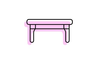 Kahve masası, vektör, piksel mükemmel, illüstratör dosyası