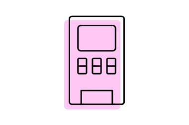 Ofis Atıştırmalığı Makinesi, vektör, piksel mükemmel, illüstratör dosyası