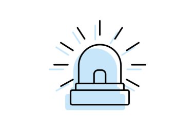 Ofis Acil Durum Işığı, vektör, piksel mükemmel, illüstratör dosyası