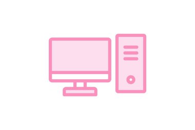 Masaüstü Bilgisayar Ayarları, vektör, piksel mükemmel, illüstratör dosyası