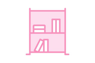 Kitaplık, vektör, piksel mükemmel, illüstratör dosyası