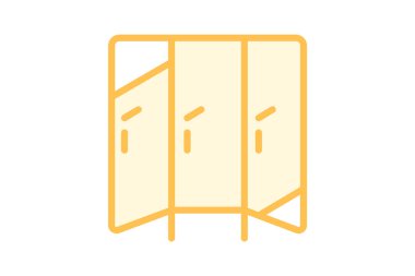 Ofis bölümü, vektör, piksel mükemmel, illüstratör dosyası