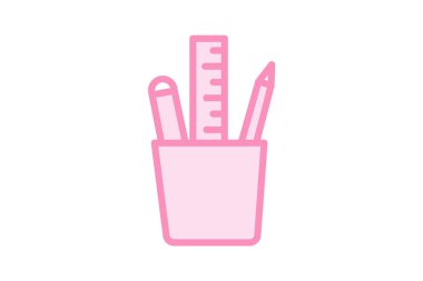 Kırtasiye Holder, vektör, piksel mükemmel, illüstratör dosyası