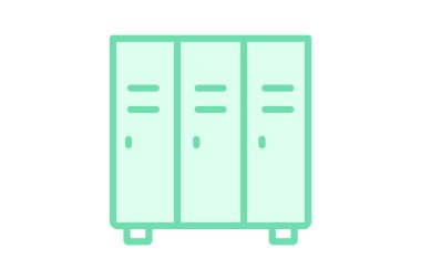 Ofis Dolabı, vektör, piksel mükemmel, illüstratör dosyası