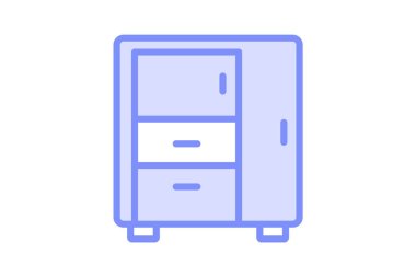 Mutfak Kabinesi, vektör, piksel mükemmel, illüstratör dosyası