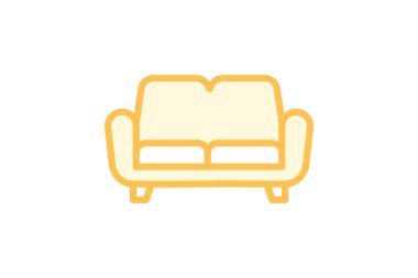 Office Sofa Set, vektör, piksel mükemmel, illüstratör dosyası