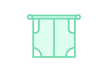 Roller Curtains, vektör, piksel mükemmel, illüstratör dosyası